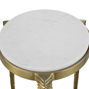 Tapered Leg Drinks Table, Gold