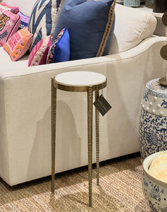 Tapered Leg Drinks Table, Gold