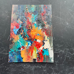 Mini Abstract Canvas - Unknown NYC Artist