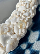 White Cockle Shell Heart Mirror