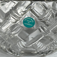 Vintage Tiffany & Co. Glass Bamboo Lattice Design Bowl 9"