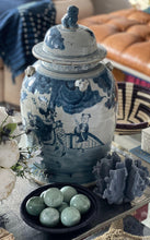 Blue & White Chinoiserie Ginger Jar, Enchanted Children Motif