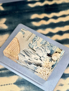 Luxe Exclusive CORAL AND CHINOISERIE, Acrylic Block