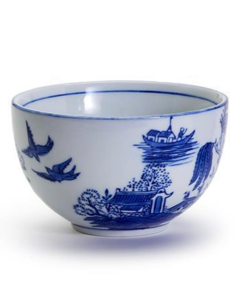 Chinoiserie Bowl, Blue Willow Motif