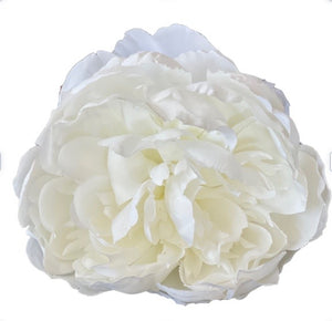 Faux White Peony Flower Stem ⁠Anthesis