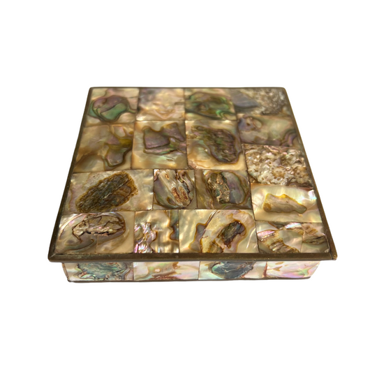 Tessellated Abalone and Brass Box