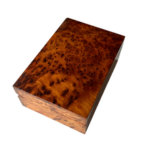 Hand Carved Burled Wood Box