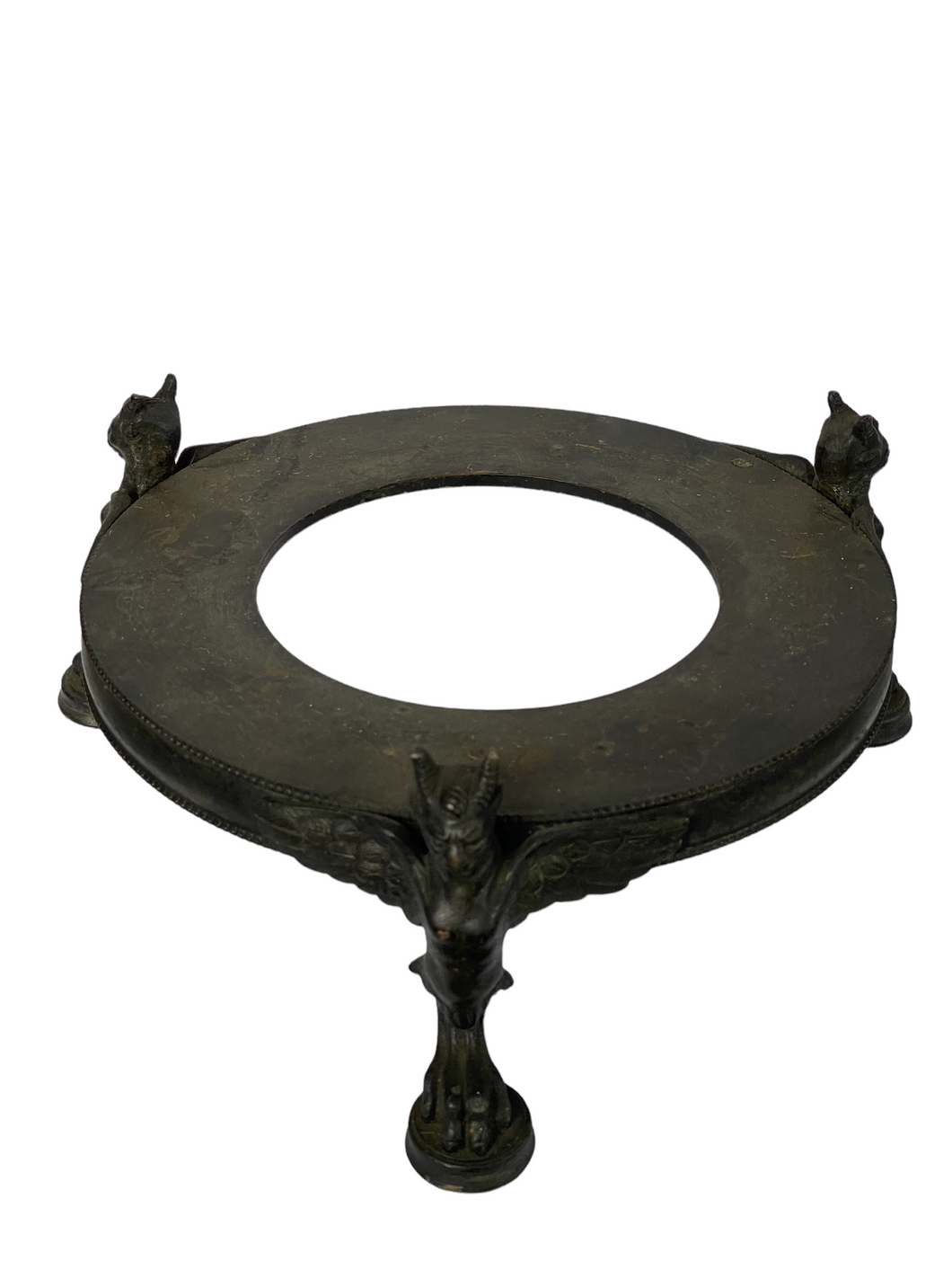 Vintage Bronze Winged Imp Jar or Vase Stand