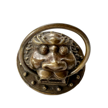 Brass Foo Dog Door Knocker, Small