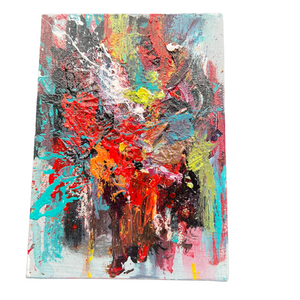 Mini Abstract Art Canvas - Unknown NYC Artist
