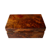 Hand Carved Burled Wood Box