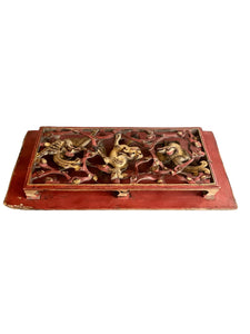 Chinese Qing Dynasty Giltwood Openwork Wood Carving
