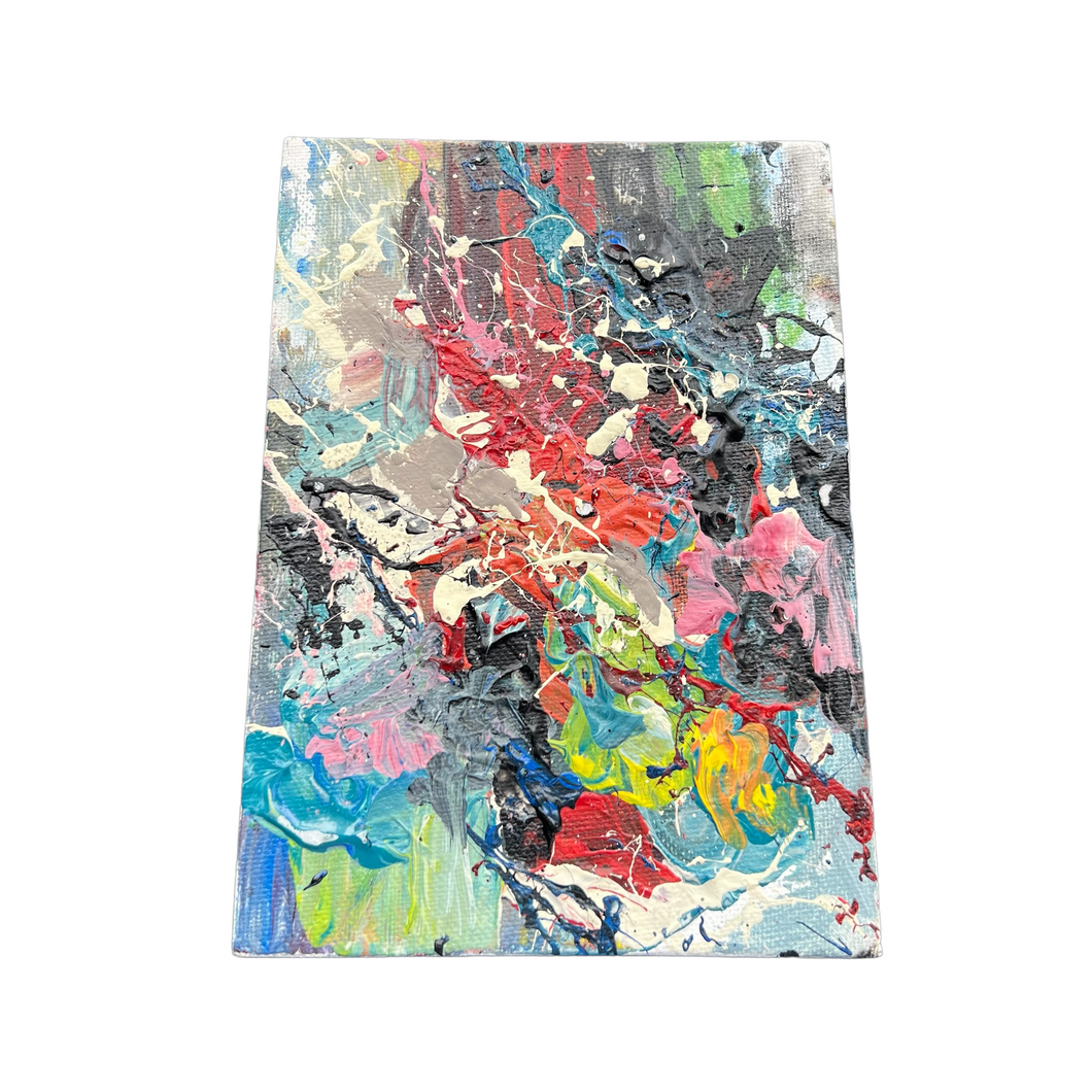 Mini Abstract Canvas - Unknown NYC Artist