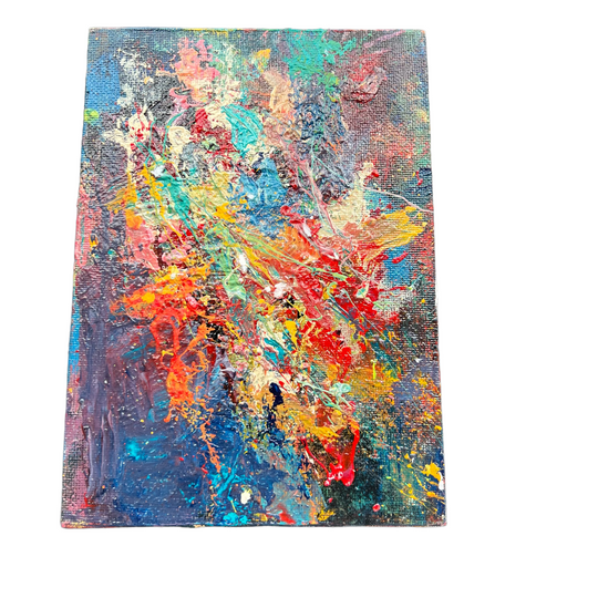 Mini Abstract Canvas - Unknown NYC Artist