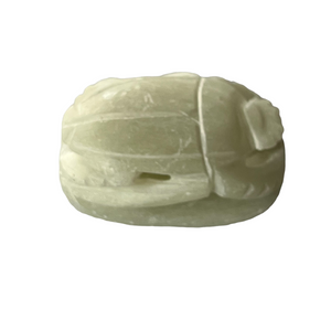 Nephrite Scarab Impression Seal Amulet