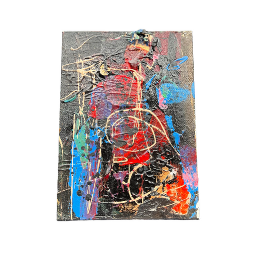 Mini Abstract Canvas - Unknown NYC Artist