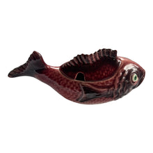 Red Glazed Porcelain, Fish Vessel