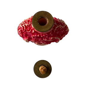 Chinese Red Carved Resin Snuff Bottle Agricultural Motif