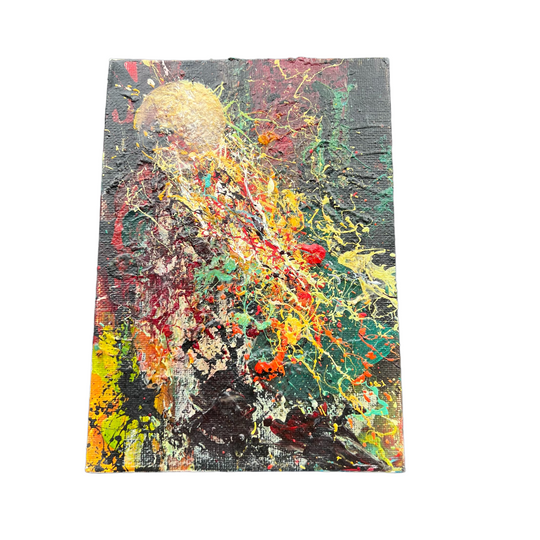 Mini Abstract Canvas - Unknown NYC Artist