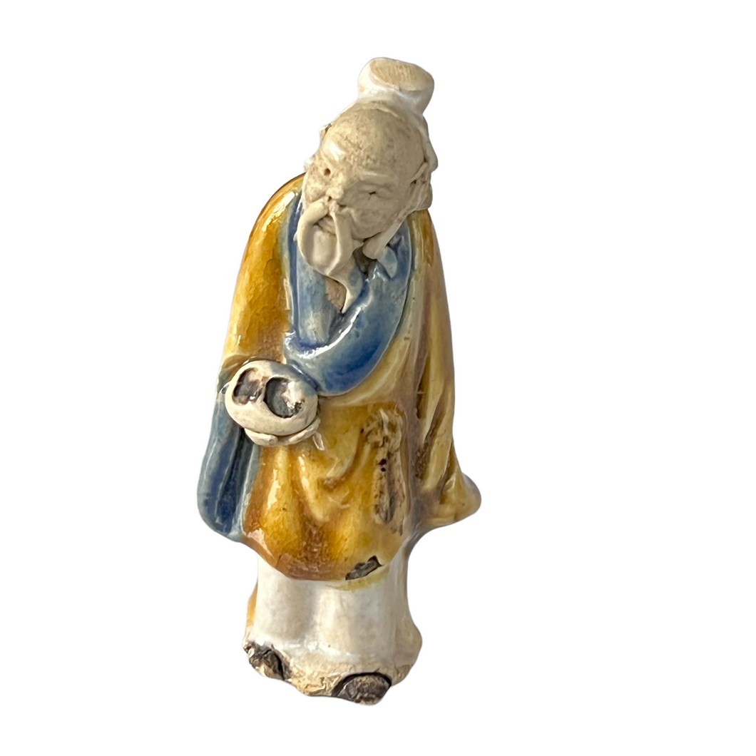 Antique Chinese Mudman Figurine