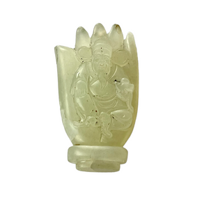 Petite Buddhist Mudra Jade Carving