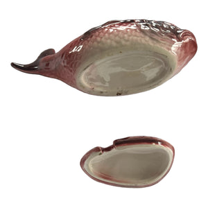 Red Glazed Porcelain, Fish Vessel