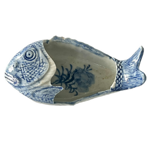 18th Century Japanese Canton Fish Bone Bowls, S/4