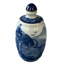 Antique Blue and White Porcelain Snuff Bottle