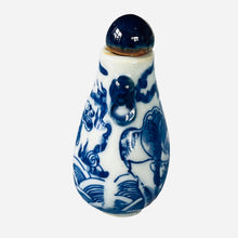 Antique Blue and White Porcelain Snuff Bottle