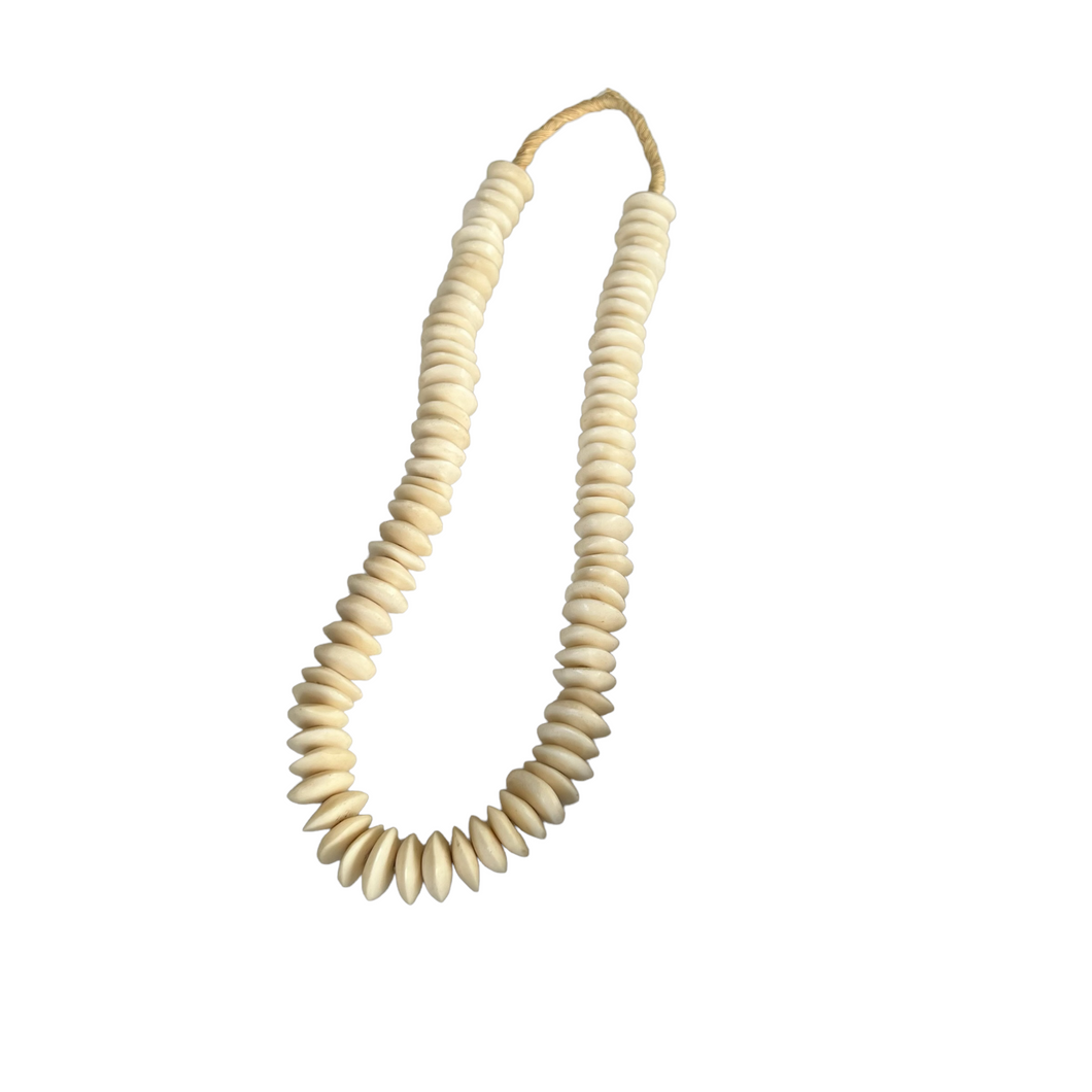 White Shell Trade Beads, Kenya