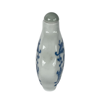White Porcelain Transferware Snuff Bottle