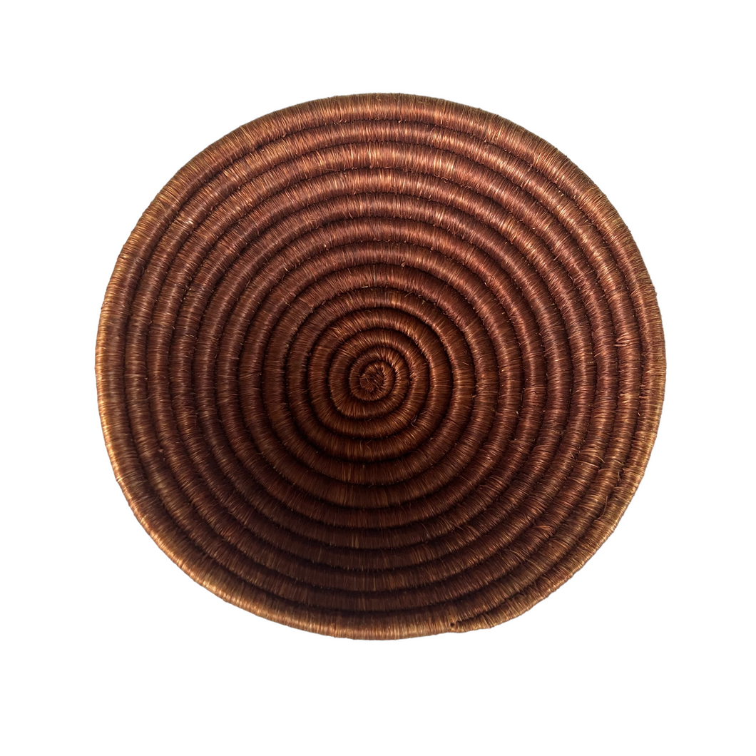 Handwoven African Basket Copper, Rwanda