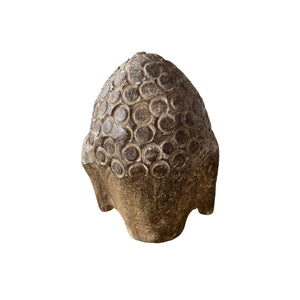 Buddha Head, Hand Carved Lava Rock