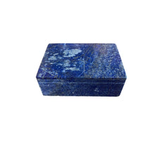 Vintage Lapis Lazuli Rectangle Keepsake Box