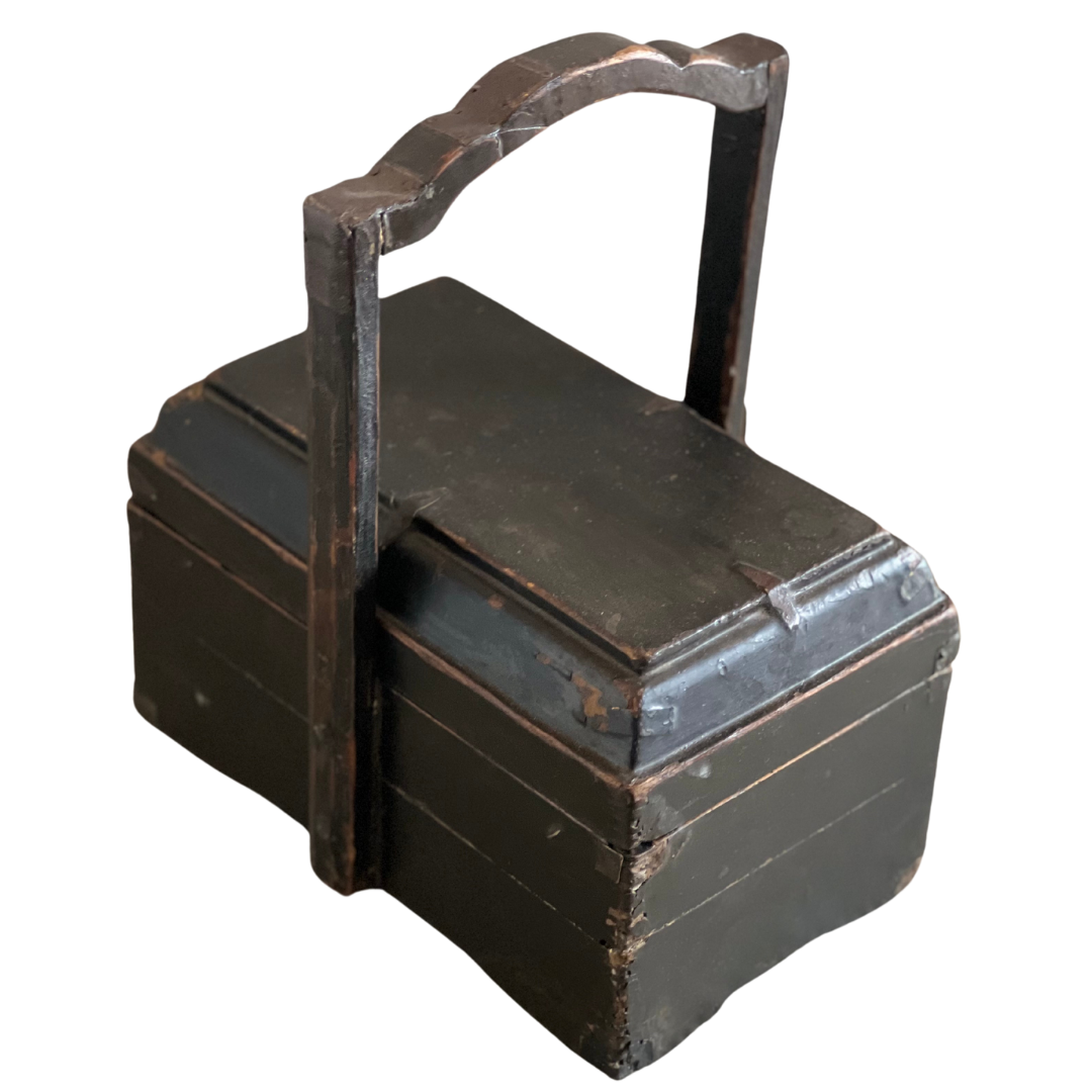 chinese lidded fish box Antique Chinese Shanxi Lidded Lunch Box – Luxe Curations