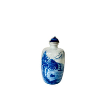 Antique Blue and White Porcelain Snuff Bottle
