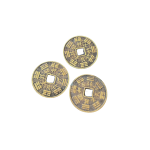 Qing Dynasty Feng Shui Brass Coins