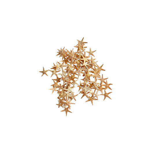 Teeny Tiny Tan Starfish .5"- 1" , Set of 50