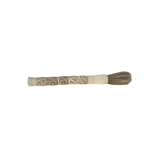 Carved Bone Calligraphy Brush