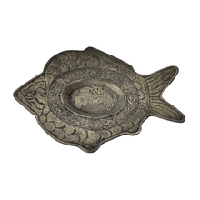 Fish Tray Vintage Silver Alloy