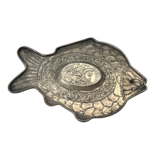 Fish Tray Vintage Silver Alloy
