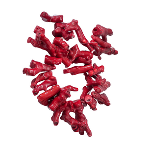 Authentic Red Coral Piece Beads