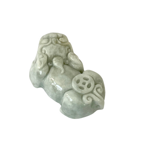Vintage Chinese Jade Foo Dog / Temple Lion Amulet