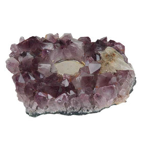 Amethyst Cluster Votive Candle Holder